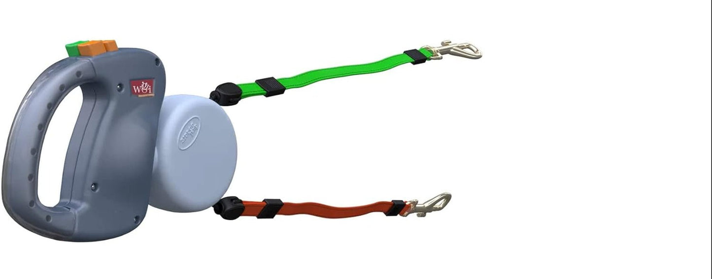 - 2025 Edition - 2 Dog Retractable Leash – Featuring Our Incredible Silicone Gel Handle - No Tangle Engineering. Each Dog 50 Lb up to 10 Ft Distance. Lock and Unlock Easily. Reflective Webbing. - MonortPaws Store