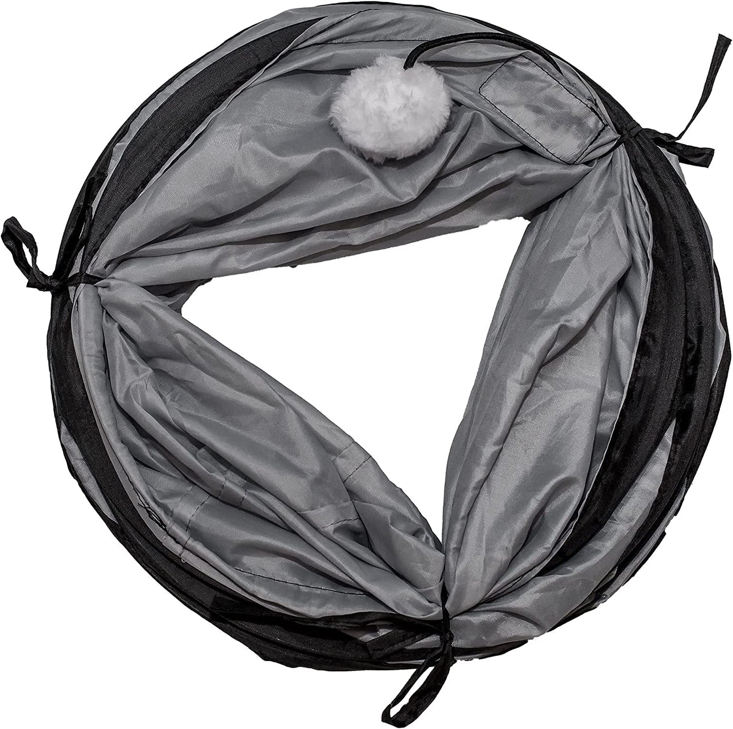 Cat Tunnel for Indoor Cats Collapsible Pop - Up Pet Tube Peek Hole Hideaway Play Toys for Cats with Ball - MonortPaws Store
