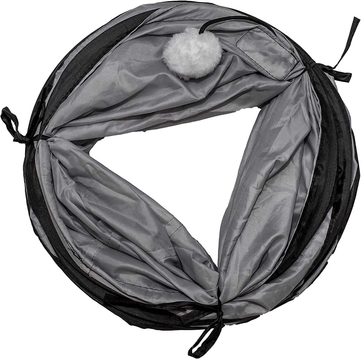 Cat Tunnel for Indoor Cats Collapsible Pop - Up Pet Tube Peek Hole Hideaway Play Toys for Cats with Ball - MonortPaws Store