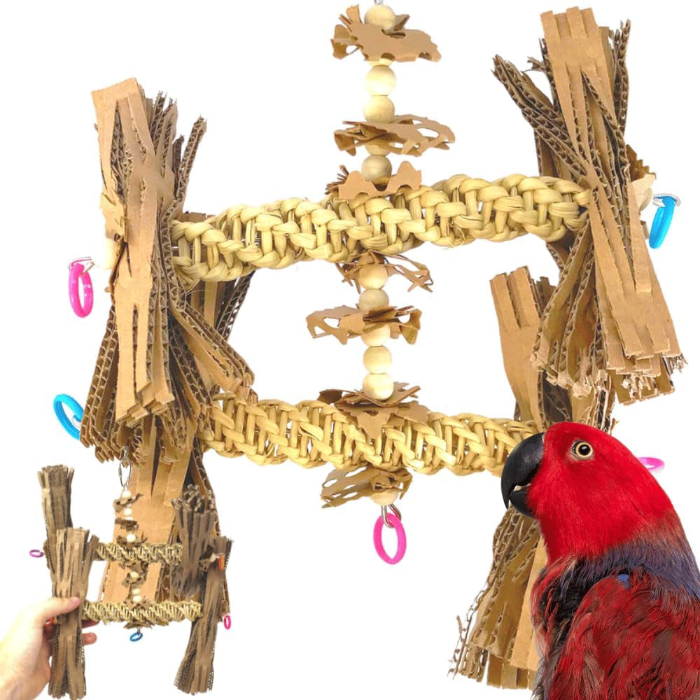 1557 Duo Natural Helix Parrot Cockatiel Cockatoo Toy Cage Cages