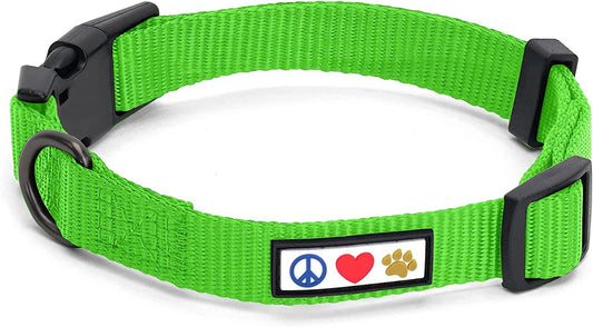 Dog Collar for Large Dogs Adjustable Dog Collar Heavy Duty Waterproof Collars for Dogs with Quick - Release Buckle - Green Dog Collar for Large Breeds - MonortPaws Store