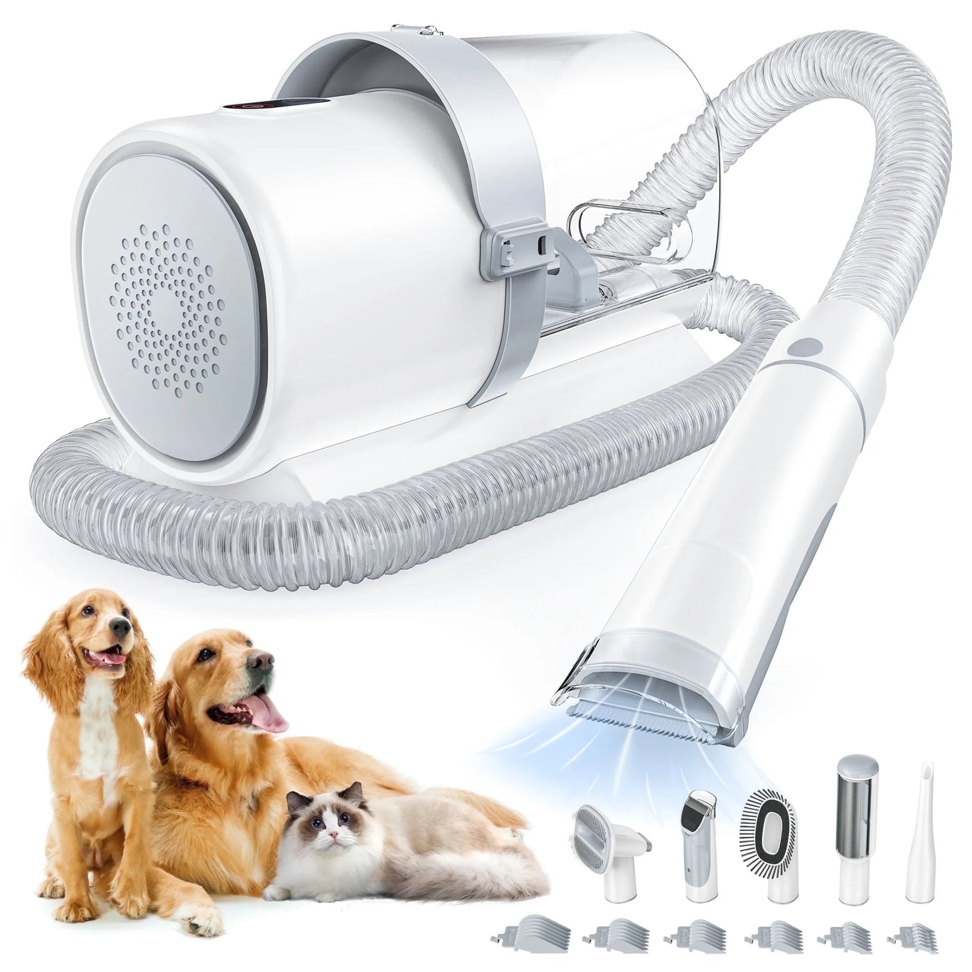 Dog Grooming Kit, 2.5L Pet Hair Grooming Vacuum, 5 - In - 1 Electric Clippers Cleaning Sets for Dog/Cat/Other Animals - MonortPaws Store