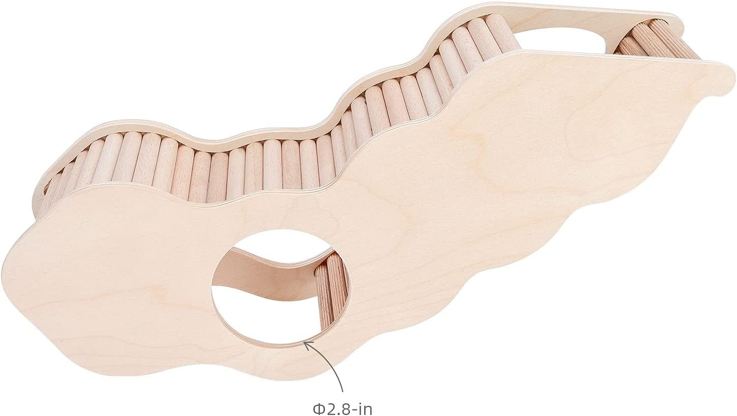 Hamster House W/Climbing Ladder for Hamsters Gerbils Mice or Similar - Sized Pets (Secret Peep Tunnel Hamster Hut) - MonortPaws Store