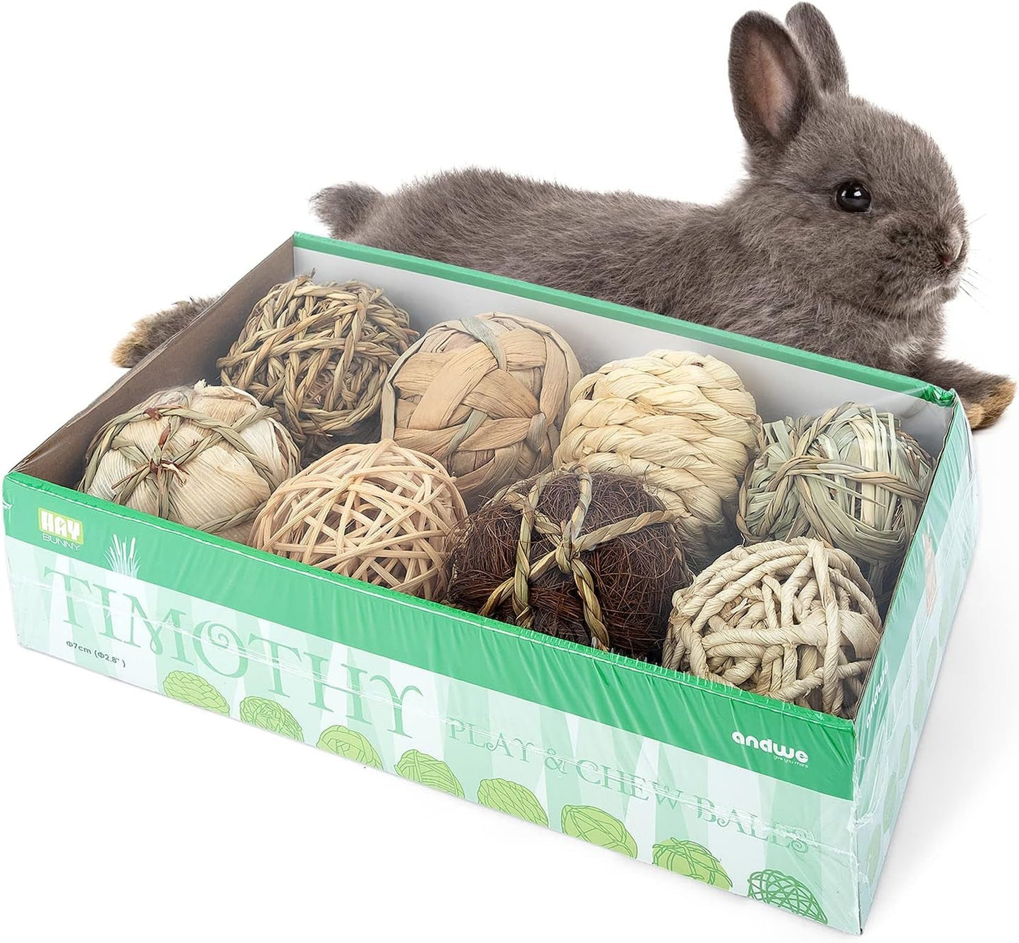 Small Animals Play & Activity Balls Rolling Chew Toys for Rabbits Guinea Pigs Chinchilla - MonortPaws Store