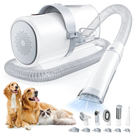 Dog Grooming Kit, 2.5L Pet Hair Grooming Vacuum, 5 - In - 1 Electric Clippers Cleaning Sets for Dog/Cat/Other Animals - MonortPaws Store